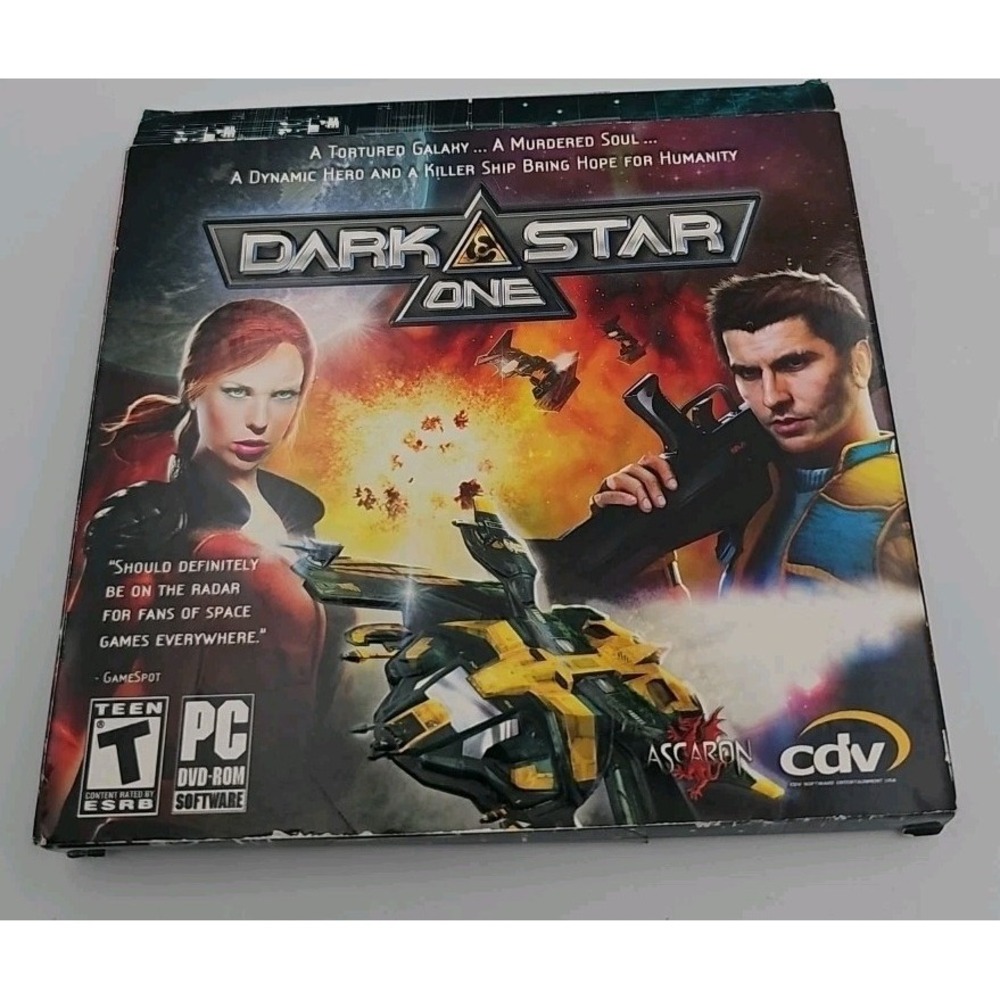 DarkStar One PC Game 2007 Jewel Case Space Simulation CDV Ascaron Teen Rated